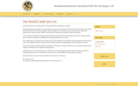 Webdesign Heilbronn - Südwestdeutsche Gesellschaft für Urologie