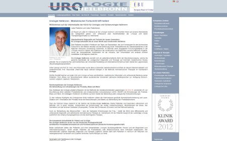 Webdesign Heilbronn - Urologische in den SLK Kliniken Heilbronn